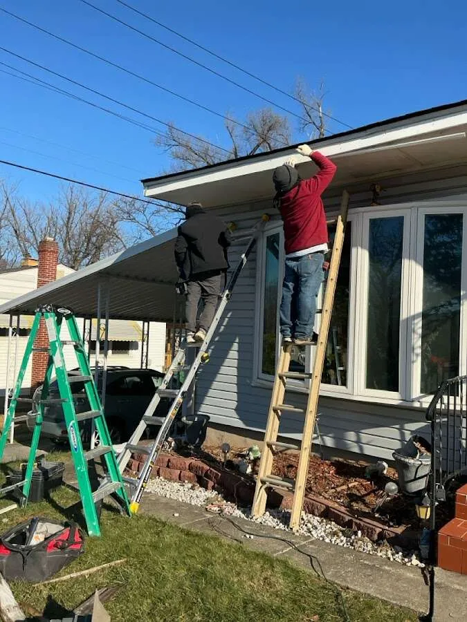 Restoration crew performing exterior repair in Turlock
